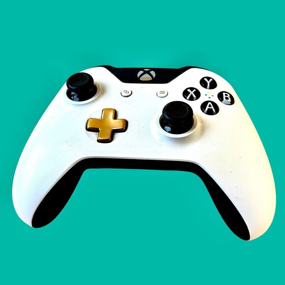 Microsoft Xbox One Wireless Controller 1697 White Tested Works - Picture 4 of 7